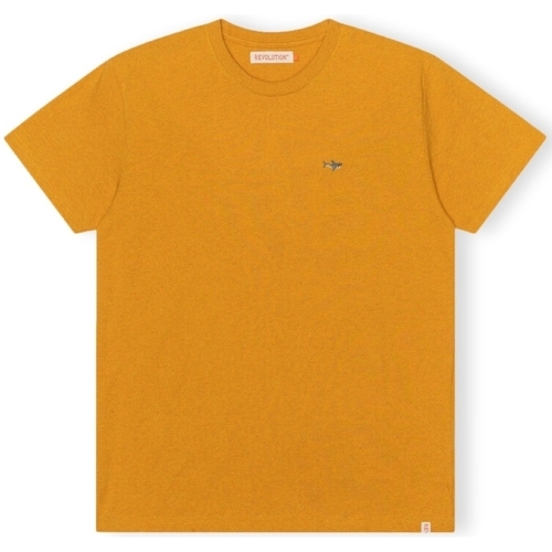 Oblačila Moški Majice & Polo majice Revolution T-Shirt Regular 1340 SHA - Orange/Melange Oranžna