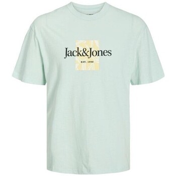 Oblačila Moški Majice s kratkimi rokavi Jack & Jones 12250436 JORLAFAYETTE Zelena
