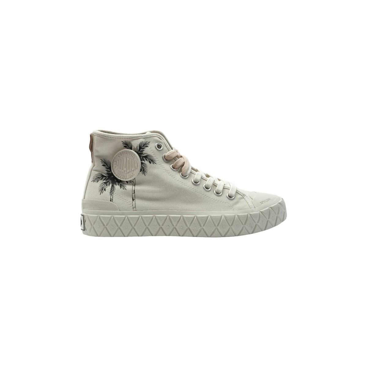 Čevlji  Ženske Čevlji Derby Palladium PALLA ACE MID FEST  180-CREAM WHITE 79121 Bež