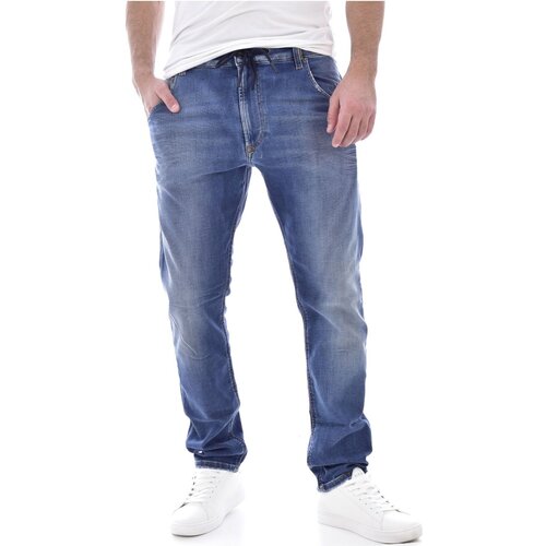 Oblačila Moški Jeans straight Diesel KROOLEY-Y-T Modra