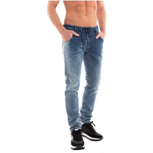 Oblačila Moški Jeans straight Diesel KROOLEY-Y-NE Modra