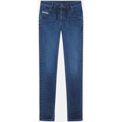 Oblačila Moški Jeans straight Diesel KROOLEY-Y-NE Modra