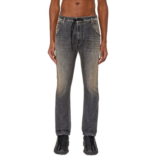 Oblačila Moški Jeans straight Diesel KROOLEY-Y-T Črna