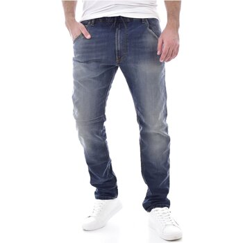 Oblačila Moški Jeans straight Diesel KROOLEY-NE Modra