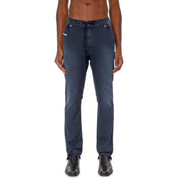 Oblačila Moški Jeans straight Diesel KROOLEY-E-NE Modra