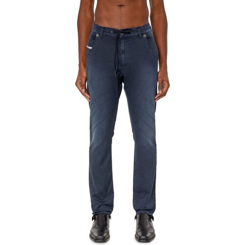 Oblačila Moški Jeans straight Diesel KROOLEY-E-NE Modra