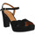 Čevlji  Ženske Sandali & Odprti čevlji Les Venues 6261 Velours Femme Nero Črna