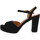 Čevlji  Ženske Sandali & Odprti čevlji Les Venues 6261 Velours Femme Nero Črna