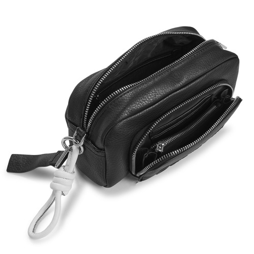 Desigual BAG HALF LOGO FW24 PRADES CONT Črna