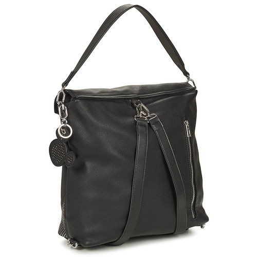 Desigual BACK MICKEY STUDSTYLE JERSEYMAX PU BLACK Črna