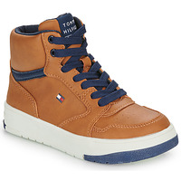Čevlji  Dečki Visoke superge Tommy Hilfiger NATHAN Konjak