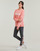 Oblačila Ženske Puloverji Adidas Sportswear Essentials Linear French Terry Sweatshirt Rožnata / Bela