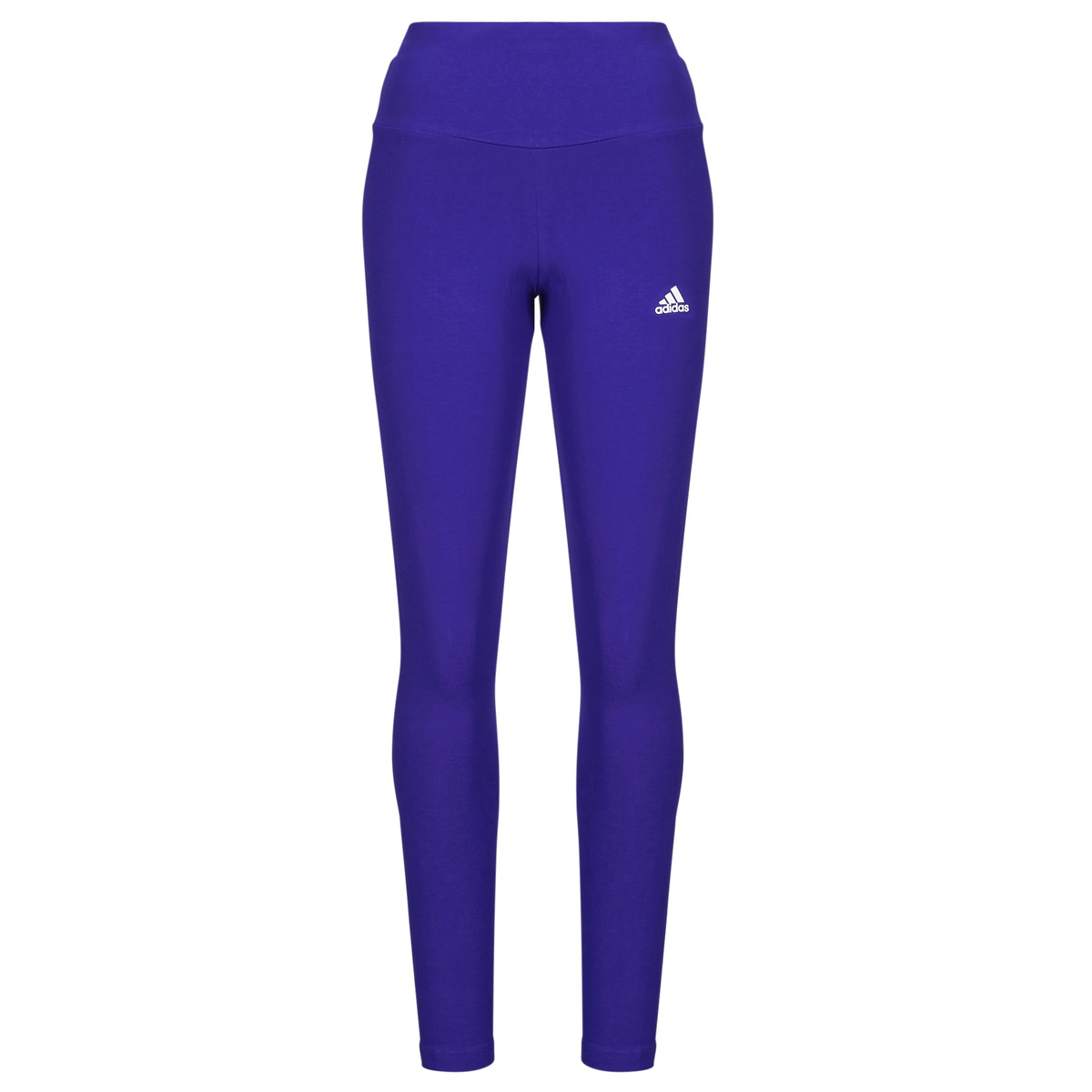 Oblačila Ženske Pajkice Adidas Sportswear ESSENTIALS HIGH-WAISTED LOGO LEGGINGS Modra