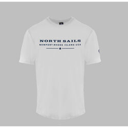 Oblačila Moški Majice s kratkimi rokavi North Sails 9024020101 White Bela