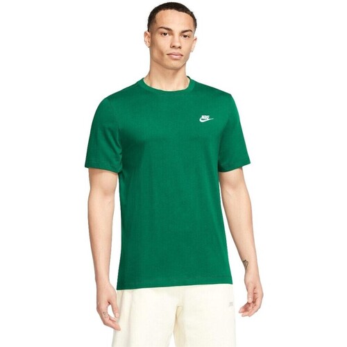 Oblačila Moški Majice s kratkimi rokavi Nike CAMISETA  SPORTSWEAR AR4997 Zelena