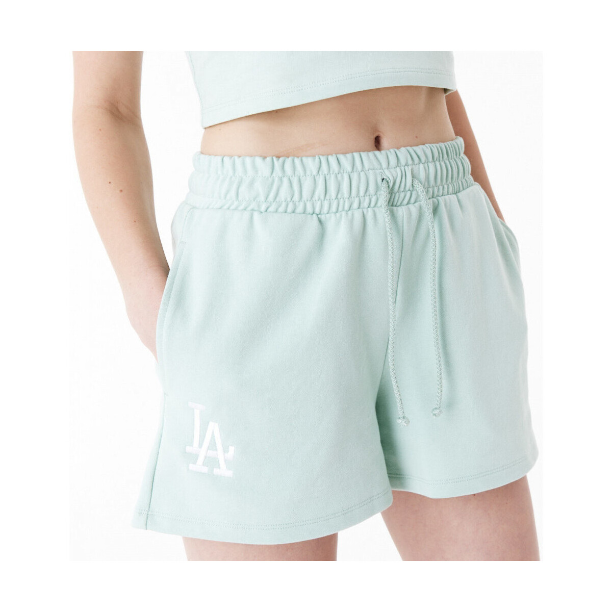 Oblačila Ženske Kratke hlače & Bermuda New-Era Mlb le shorts losdod Zelena