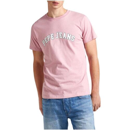 Oblačila Moški Majice s kratkimi rokavi Pepe jeans  Rožnata