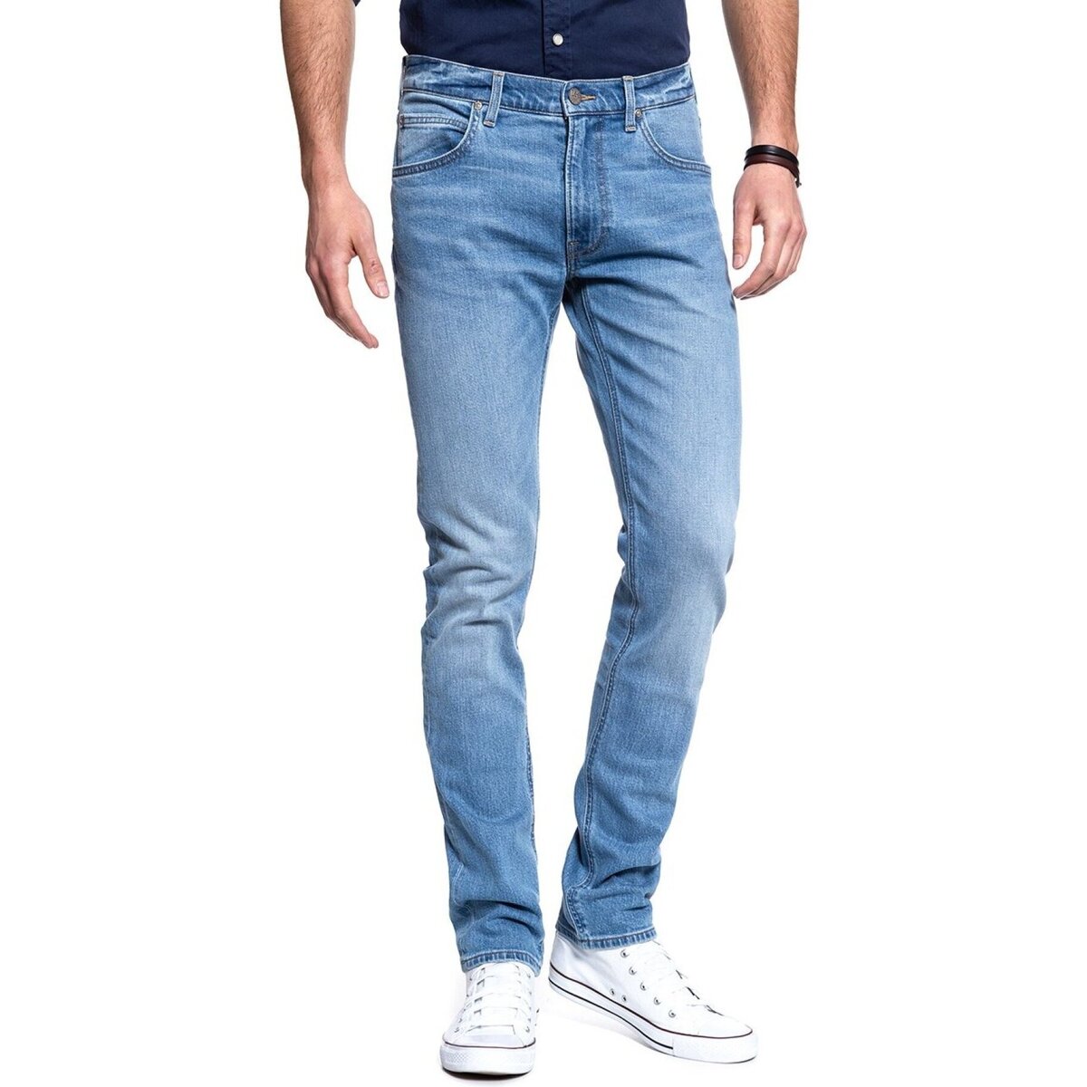 Oblačila Moški Jeans skinny Lee L719JXZX LUKE Modra
