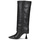 Čevlji  Ženske Mestni škornji    Karl Lagerfeld DEBUT II Fold Down Hi Leg Boot Črna