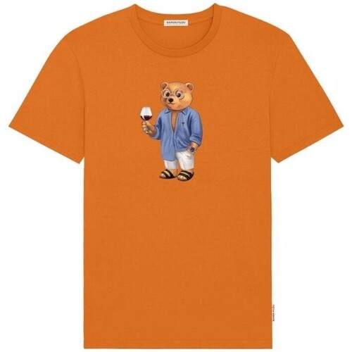 Oblačila Moški Majice s kratkimi rokavi Baron Filou THE YACHT OWNER Oranžna