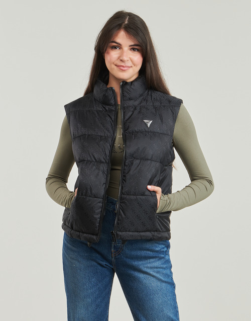 Guess NEW 4G LOGO PADDED VEST Črna