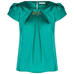 Oblačila Ženske Srajce & Bluze Rinascimento CFC0117923003 Zeleni pav