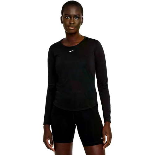 Oblačila Ženske Majice z dolgimi rokavi Nike CAMISETA   DRI-FIT ONE DD0641 Črna