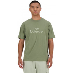 Oblačila Moški Majice & Polo majice New Balance Sport essentials linear t-shirt Zelena