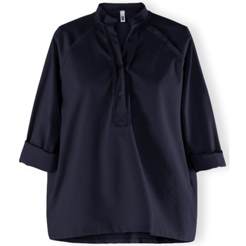 Oblačila Ženske Topi & Bluze Wendy Trendy Top 219107 - Navy Modra