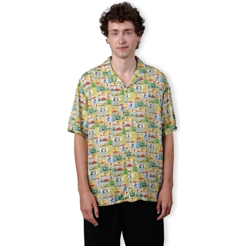 Oblačila Moški Srajce z dolgimi rokavi Brava Fabrics Peanuts Comic Aloha Shirt - Yellow Rumena
