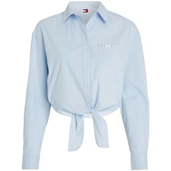 Oblačila Ženske Srajce & Bluze Tommy Jeans CAMISA MUJER   DW0DW17520 Modra