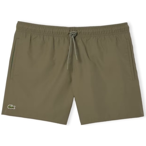 Oblačila Moški Kratke hlače & Bermuda Lacoste Quick Dry Swim Shorts - Vert Kaki Zelena
