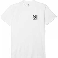 Oblačila Moški Majice & Polo majice Obey icon split Bela