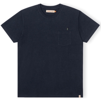 Oblačila Moški Majice & Polo majice Revolution T-Shirt Regular 1341 WEI - Navy Modra