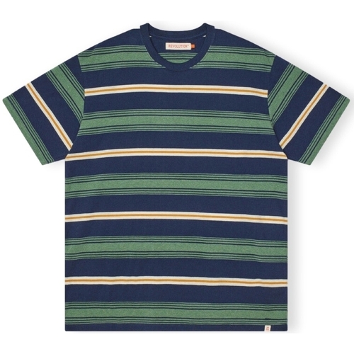 Oblačila Moški Majice & Polo majice Revolution T-Shirt Loose 1363 - Navy Večbarvna