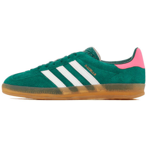 Čevlji  Pohodništvo adidas Originals Gazele Indoor Green Lucid Pink Zelena