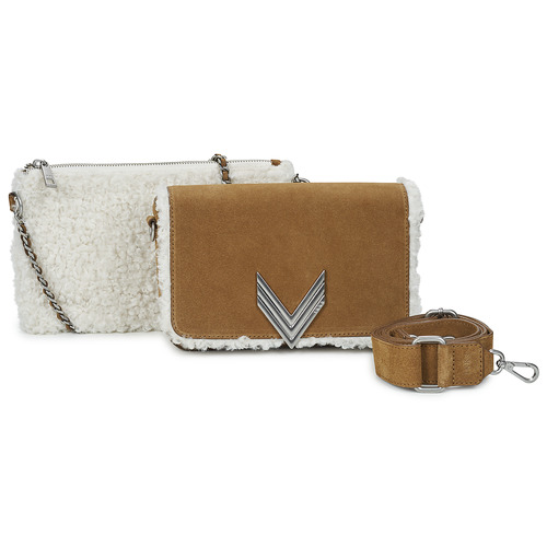 Torbice Ženske Torbe za čez ramo Ikks 111 SHEARLING Bež