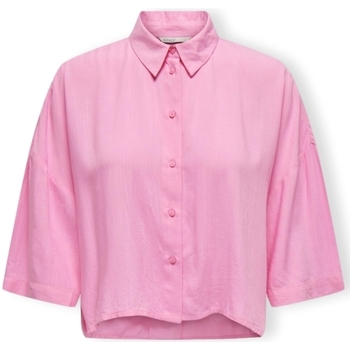 Oblačila Ženske Topi & Bluze Only Noos Astrid Life Shirt 2/4 - Begonia Pink Rožnata