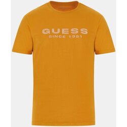 Oblačila Moški Majice s kratkimi rokavi Guess M4GI61 J1314 Oranžna