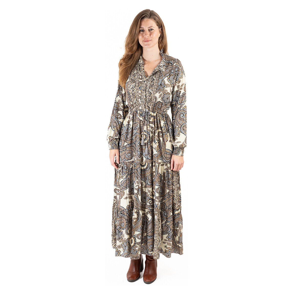 Oblačila Ženske Dolge obleke Isla Bonita By Sigris Dolga Midi Obleka Siva