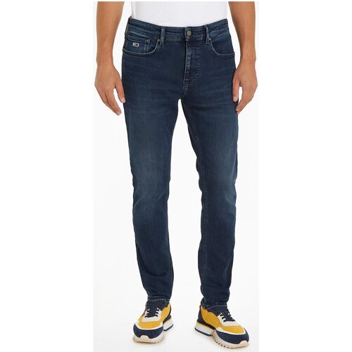 Oblačila Moški Jeans straight Tommy Jeans DM0DM18745 Modra