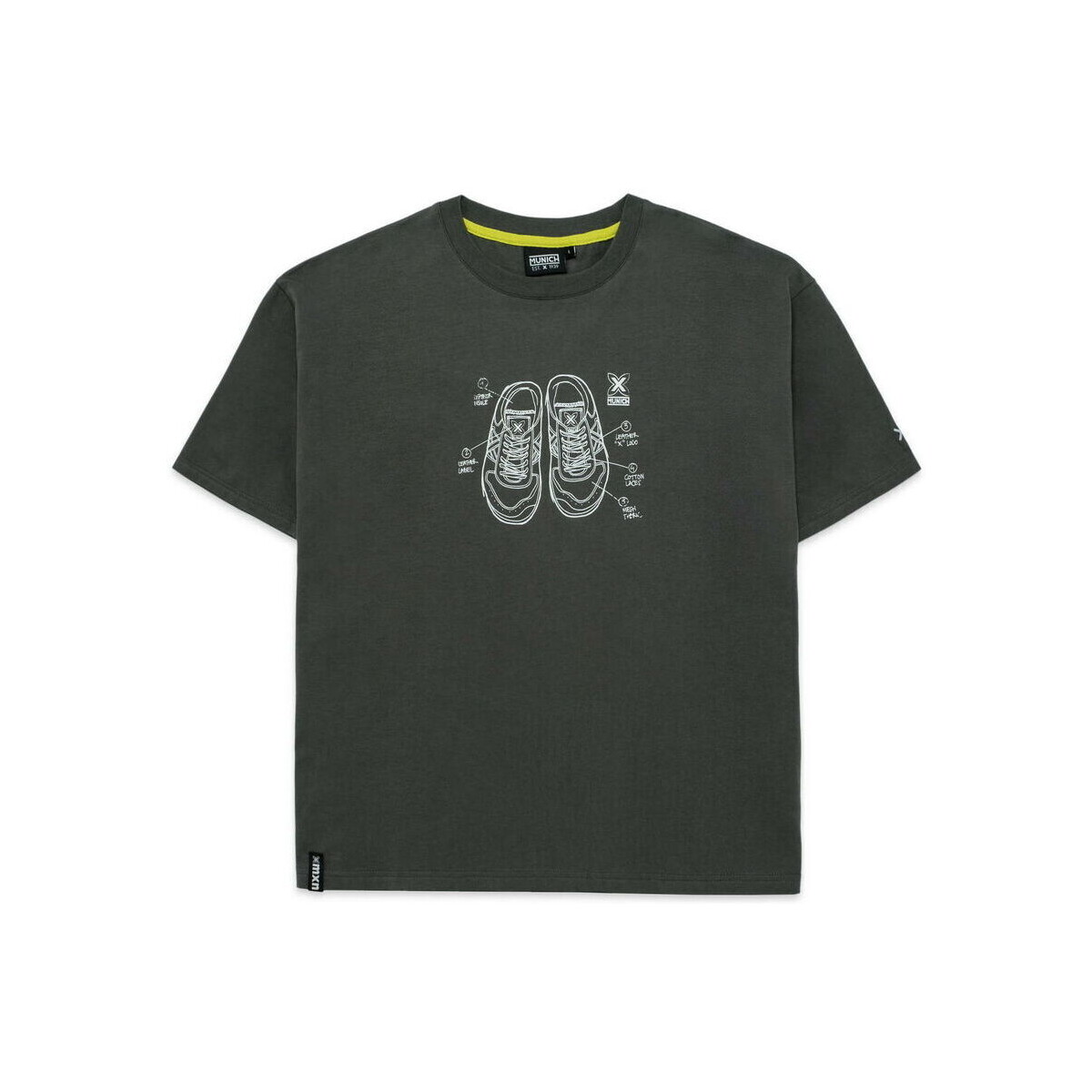 Oblačila Moški Majice s kratkimi rokavi Munich T-shirt sneakers Siva