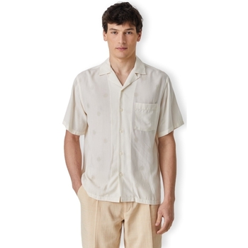 Oblačila Moški Srajce z dolgimi rokavi Portuguese Flannel Modal Dots Shirt - White Bela