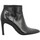 Čevlji  Ženske Gležnjarji Freelance Forel 7 Low Zip Boot Cuir Lisse Femme Noir Črna