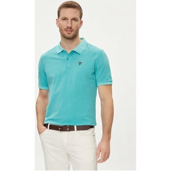 Oblačila Moški Majice & Polo majice Guess F3GP00 K9WF1 Modra