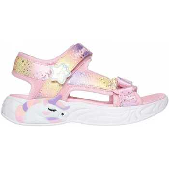 Čevlji  Deklice Sandali & Odprti čevlji Skechers Unicorn dreams sandal - majes Rožnata