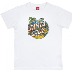 Oblačila Dečki Majice & Polo majice Santa Cruz Youth aloha dot front Bela