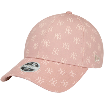 Tekstilni dodatki Ženske Kape s šiltom New-Era Wmns Monogram 9FORTY New York Yankees Cap Rožnata