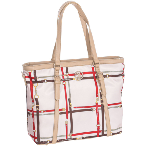 Torbice Ženske Nakupovalne torbe U.S Polo Assn. BEUHU5905WIP-BEIGE Bež