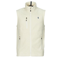 Oblačila Moški Flis Polo Ralph Lauren POLAIRE MAGIC POLY SANS MANCHES Bež / Pesek